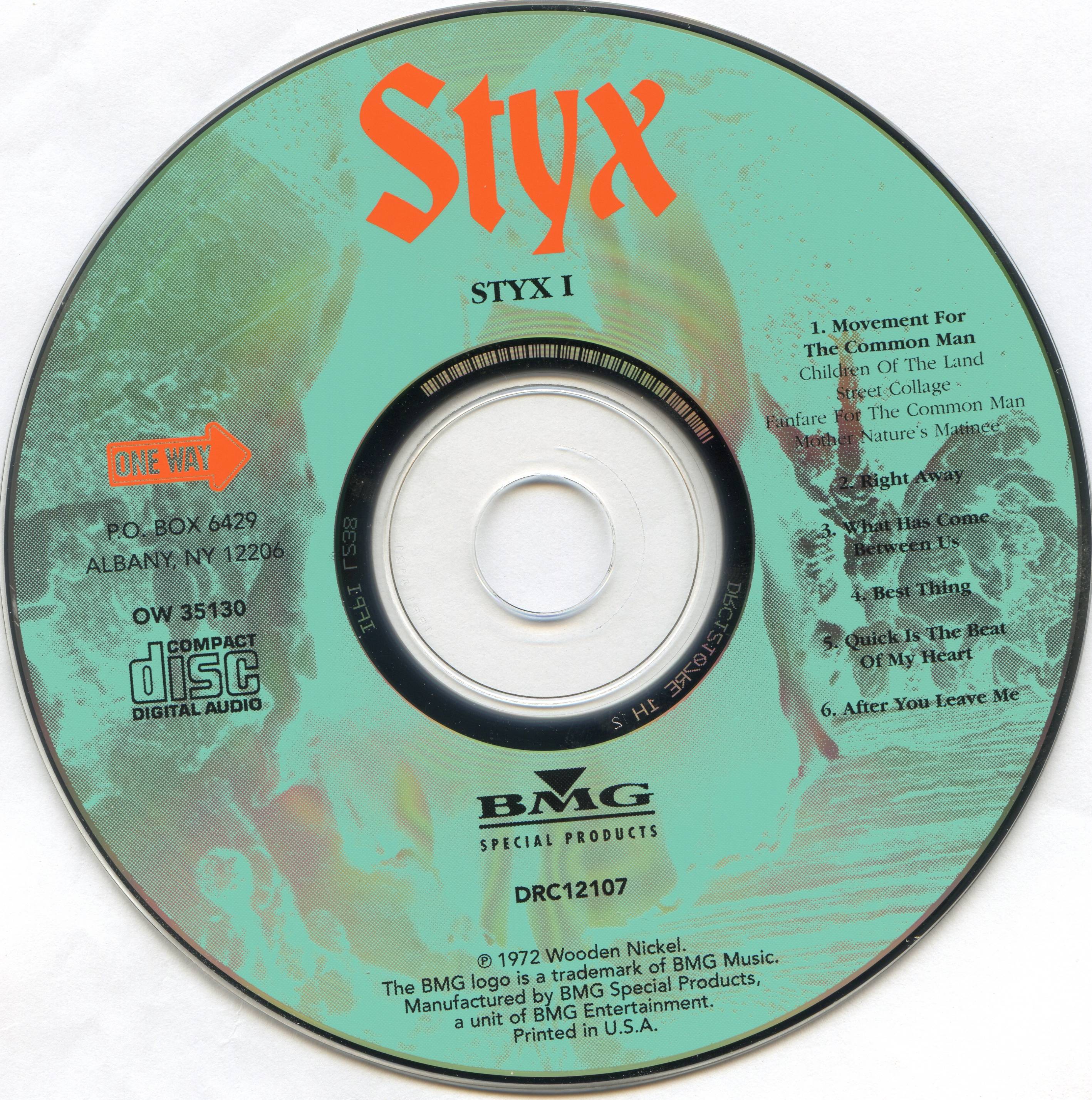 Styx  Styx 1 : CD